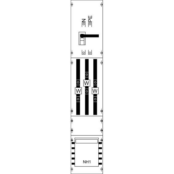 Thumbnail - Striebel & John, Verteilerschrank Zubehör, STR KA4035 W Feld kpl. BH5, SS