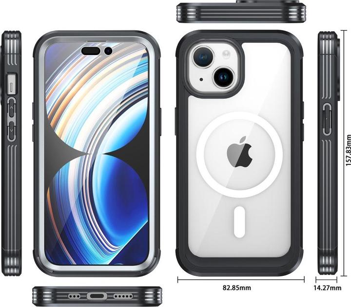 Actual product image Ueli Express 2 in 1 iPhone 15 Hybrid MagSafe Case with Bulletproof Glass Display Protection (Apple iPhone 15)