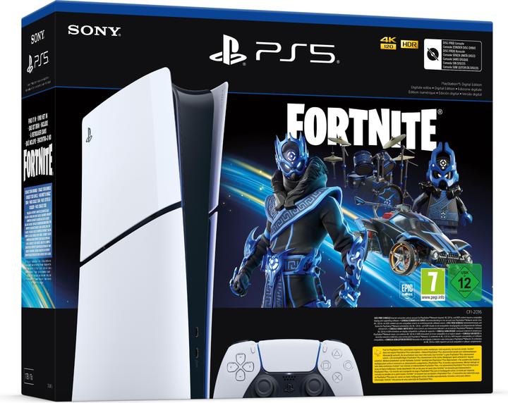 Produktbild Sony PlayStation 5 Digital Edition – Fortnite Cobalt Star Bundle