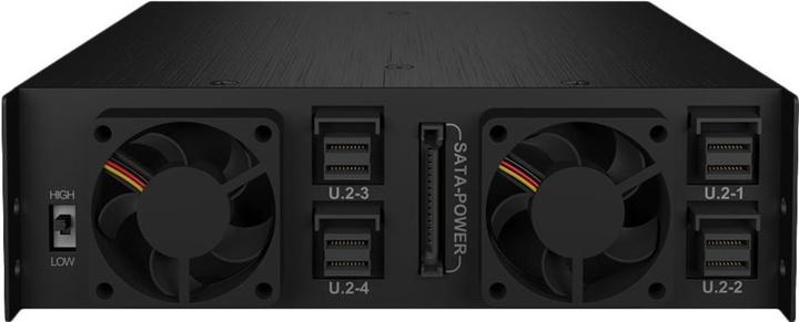 Actual product image Icy Box Backplane 4x 2.5" U.2 SSD IB-2242U2K 4xU.2/Mini SAS HD - 2,5"