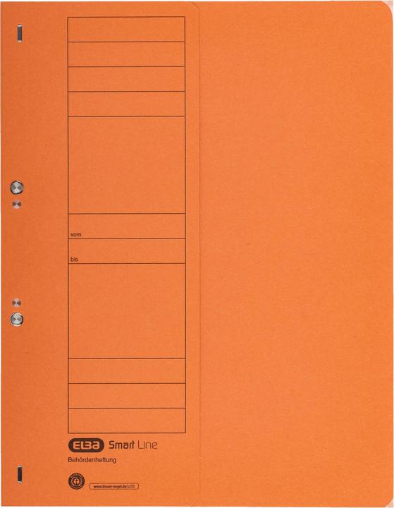 Produktbild Elba Ösenhefter aus Karton, orange, Amtsheftung halber Vorderdeckel, gepackt zu 50 Stück (A4, 50 x)