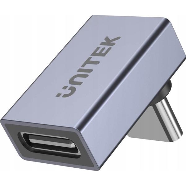 Unitek Adattatore USB A1039GY01 USB-C - USB-C Szary (A1039GY01) (USB-C), Adattatore dati + video, Grigio