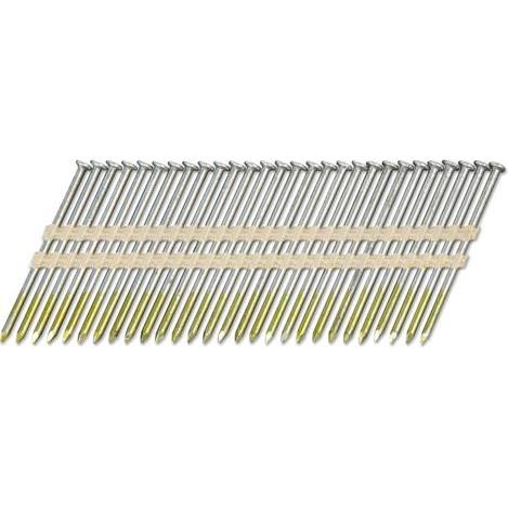 Hikoki, Chiodi e punti metallici per graffettatrice, Zubehör 753622 Nägel O-Kopf 2.8x55mm 21° geringt verzinkt 3000 Stück