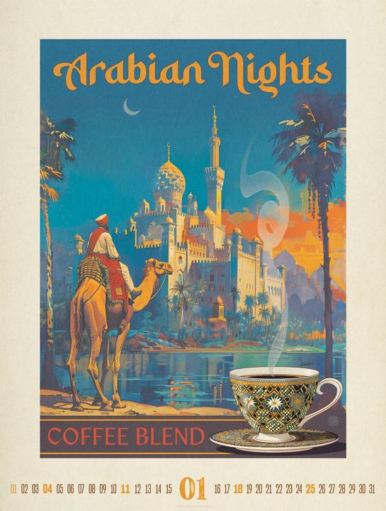 Image du produit Coffee Time - Kaffee-Plakate Kalender 2026 (Couverture rigide, Allemand, Anglais, Espagnol, Français)