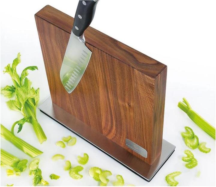 Produktbild Zassenhaus Magnet Messerblock Nussbaum (dunkel)