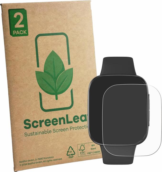 Produktbild ScreenLeaf Schutzfolie für Quican GTX20 nachhaltiger Displayschutz Display Schutz Folie Klar Transparent