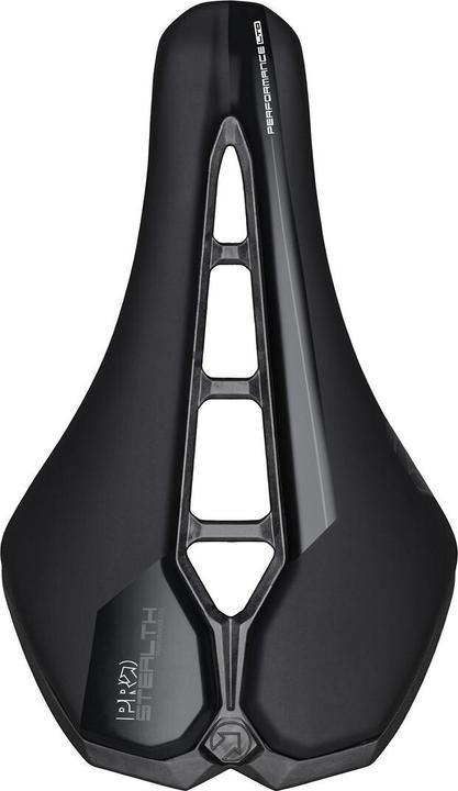 Actual product image PRO Saddle Stealth Performance Ltd142mm Black, Pu Padding, Stainless Steel