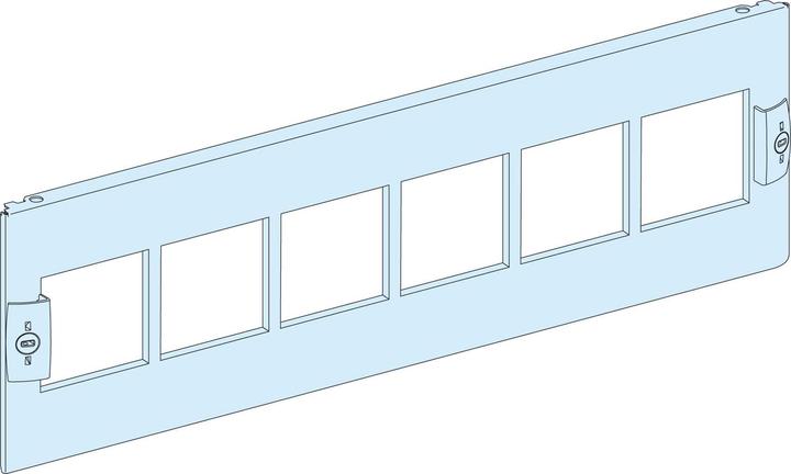 Produktbild Schneider PrismaSeT-P, Frontplatte, mit 6x 72x72mm Ausschnitte,Breite=650mm,Höhe=3Module LVS03910