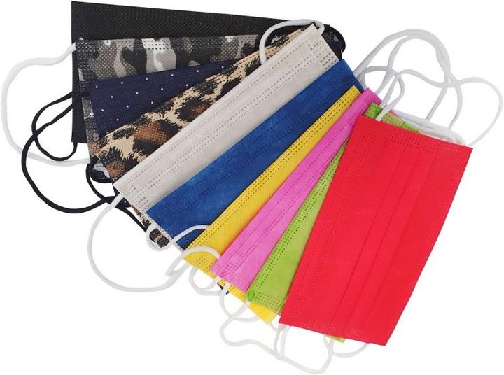 Timask Einweg-Mundschutz Mehrfarbig (10 Stk) (Keine offizielle Schutzklasse, 10 x)