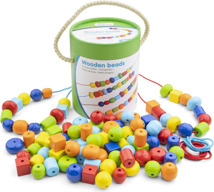 Produktbild New Classic Toys Holzperlen - 96 Stück