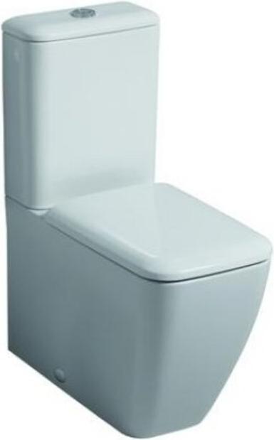 Actual product image Geberit iCon Square ceramic AP cistern 6l 228950, including chrome-plated blind plug