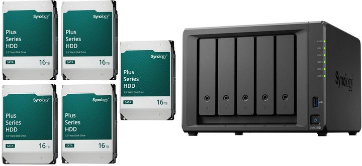 Produktbild Synology DS1525+ (5 x 16 TB, Synology HAT 33xx)