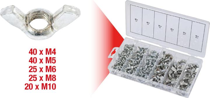 Produktbild KS Tools Sortiment Flügelmuttern