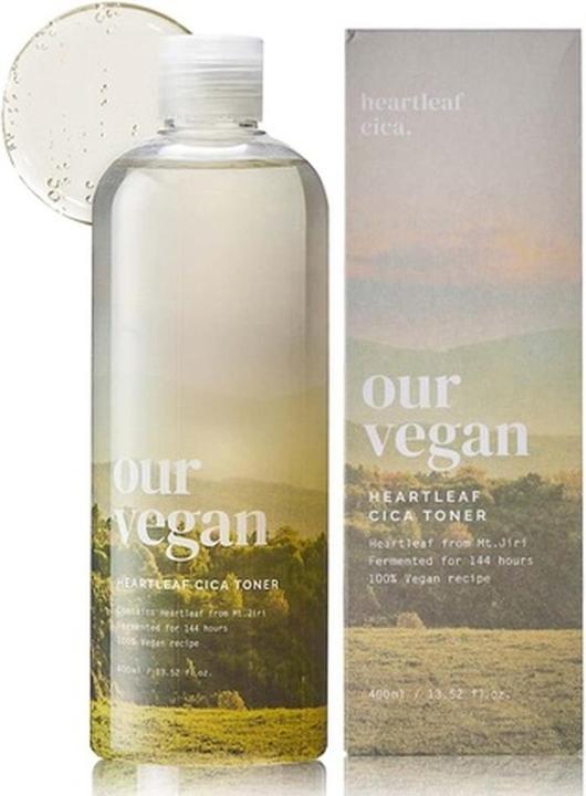 Ma:Nyo Vegan Heartleaf CICA Toner Korean Skin Care 13.52fl oz (400ml) (400 ml)