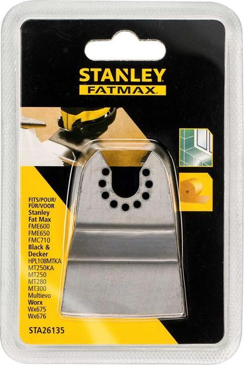 Productafbeelding Stanley Multi-Tool stalen spatel, vast 52x26mm, voor het verwijderen van bijvoorbeeld lijmresten, tapijt (5.20 cm)