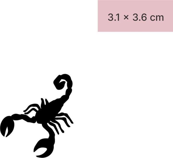 Actual product image minink Temporary tattoo - Scorpio
