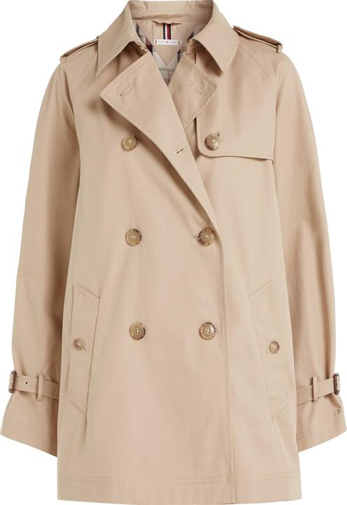 Tommy Hilfiger Peached Cotton Short Trench