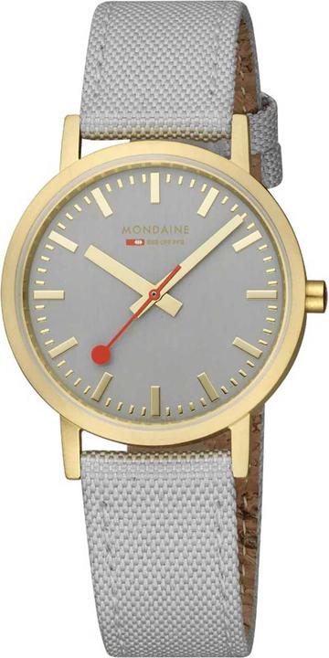 Actual product image Mondaine Classic - von der Natur inspiriert - Ip Gold (Analogue wristwatch, 36 mm)