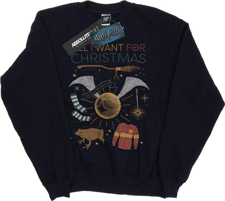 Actual product image Girls All I Want For Christmas Sweatshirt (140, 146)