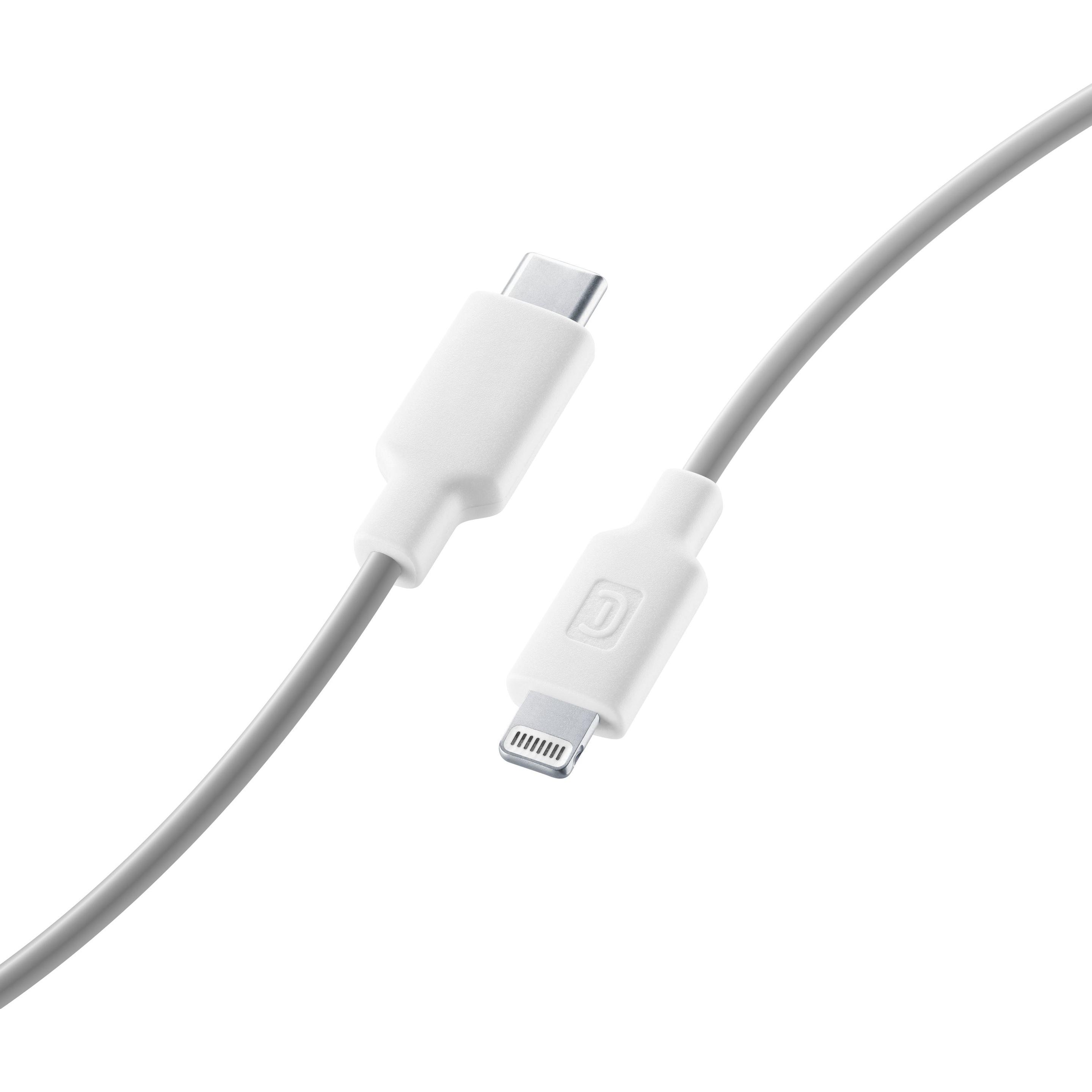 Cellularline Stylecolor Cable 100cm - USB-C to Lightning (1 m, USB 3.2 Gen 1), USB Kabel