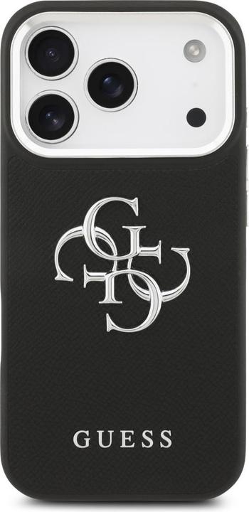 Produktbild Guess - Hardcase 4G Grained Big and Classic Logo (GUHCP17LPG4SMCEK) - iPhone 17 Pro - Black (Apple iPhone 17 Pro)