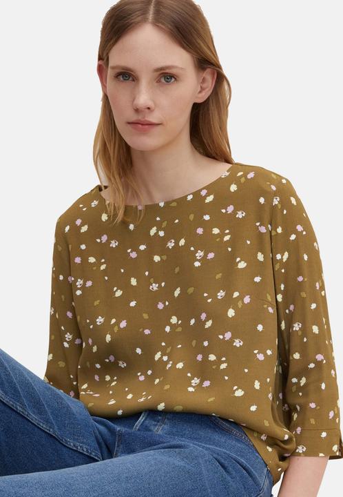 Immagine prodotto Tom Tailor Bluse Gemusterte Sommerbluse mit U-Boot Ausschnitt (36)