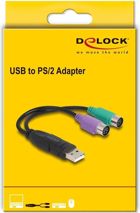 Produktbild Delock USB zu PS/2 Adapter (0.17 m)