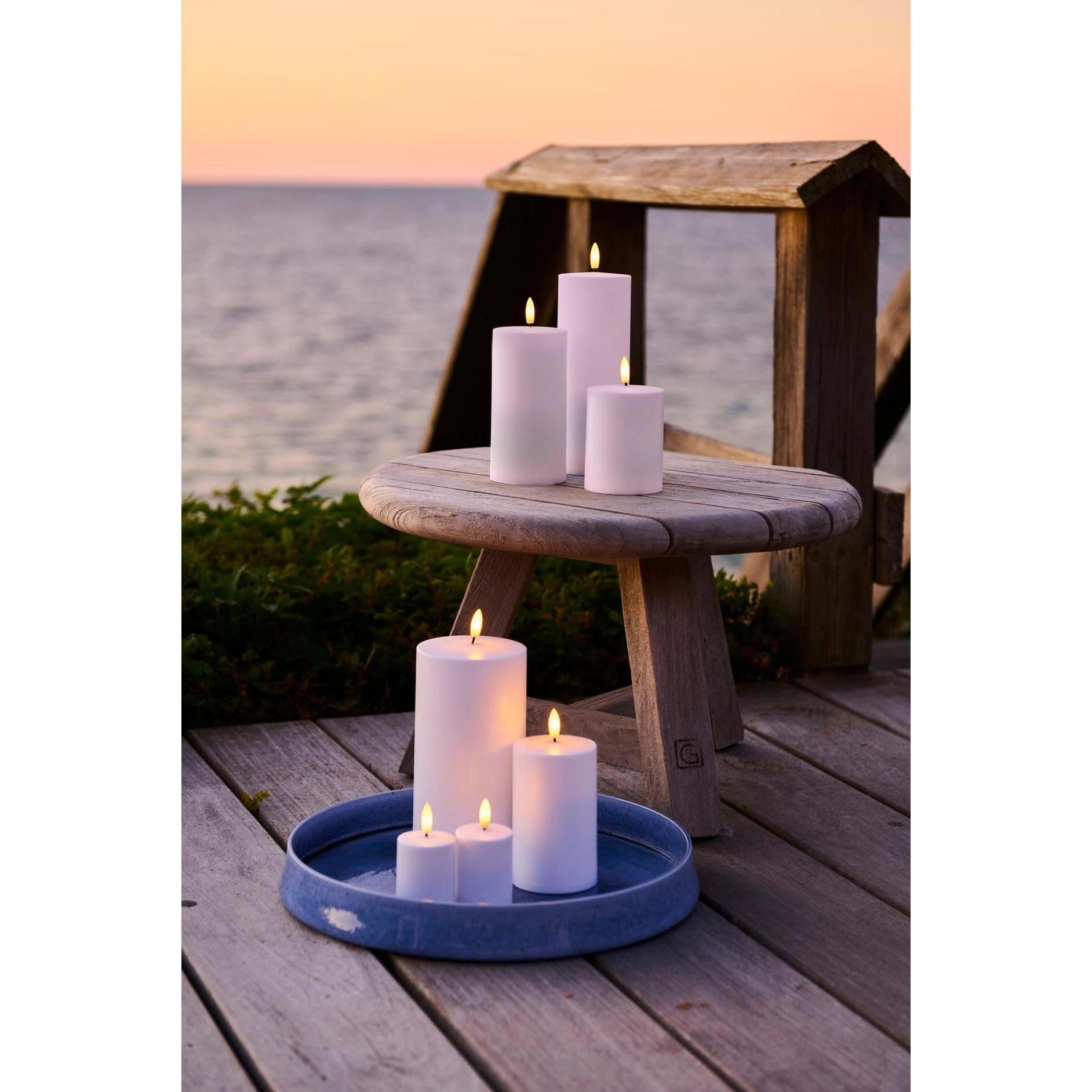 Thumbnail - Sirius, LED Kerzen, LED-Kerzen Set Sille Outdoor, Ø 7.5 cm, Weiss, 3 Stück (3 x)