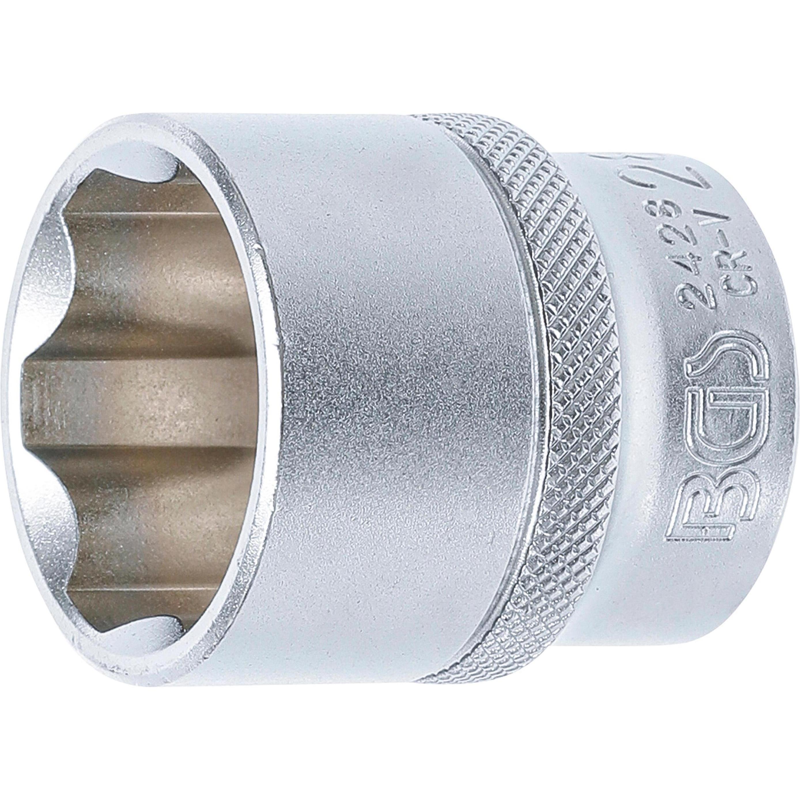 BGS, Steckschlüssel + Stecknuss, Steckschlüssel-Einsatz Super Lock Antrieb Innenvierkant 12,5 mm (1/2") SW 28 mm (28 mm)