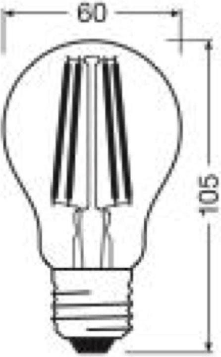 Produktbild Osram Led Filament Classic A (E27, 4 W, 806 lm, 1 x, A)