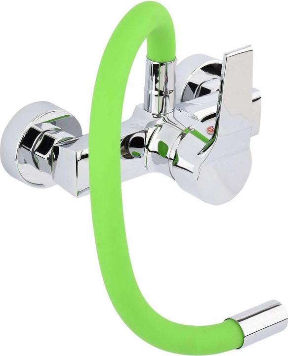 Produktbild Fala Profi Wand-Einhebel-Küchenarmatur flexibel grün 75674