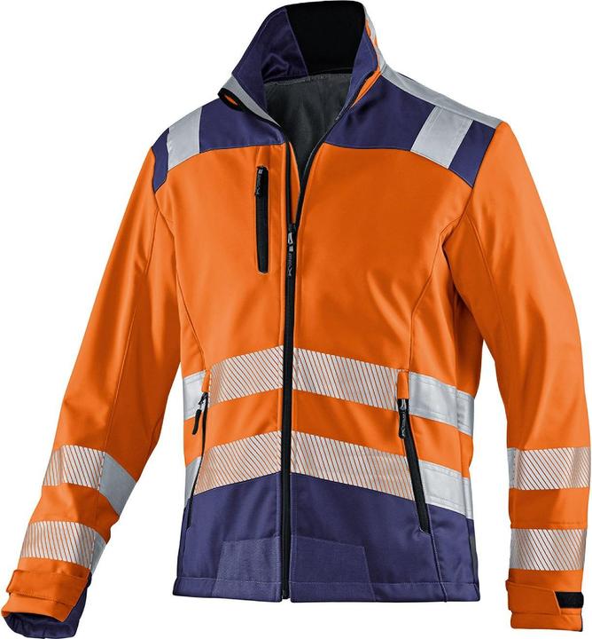 Actual product image Kübler Softshell jacket REFLECTIQ PSA 2 warning orange/dark blue shape 1507 size M (M)