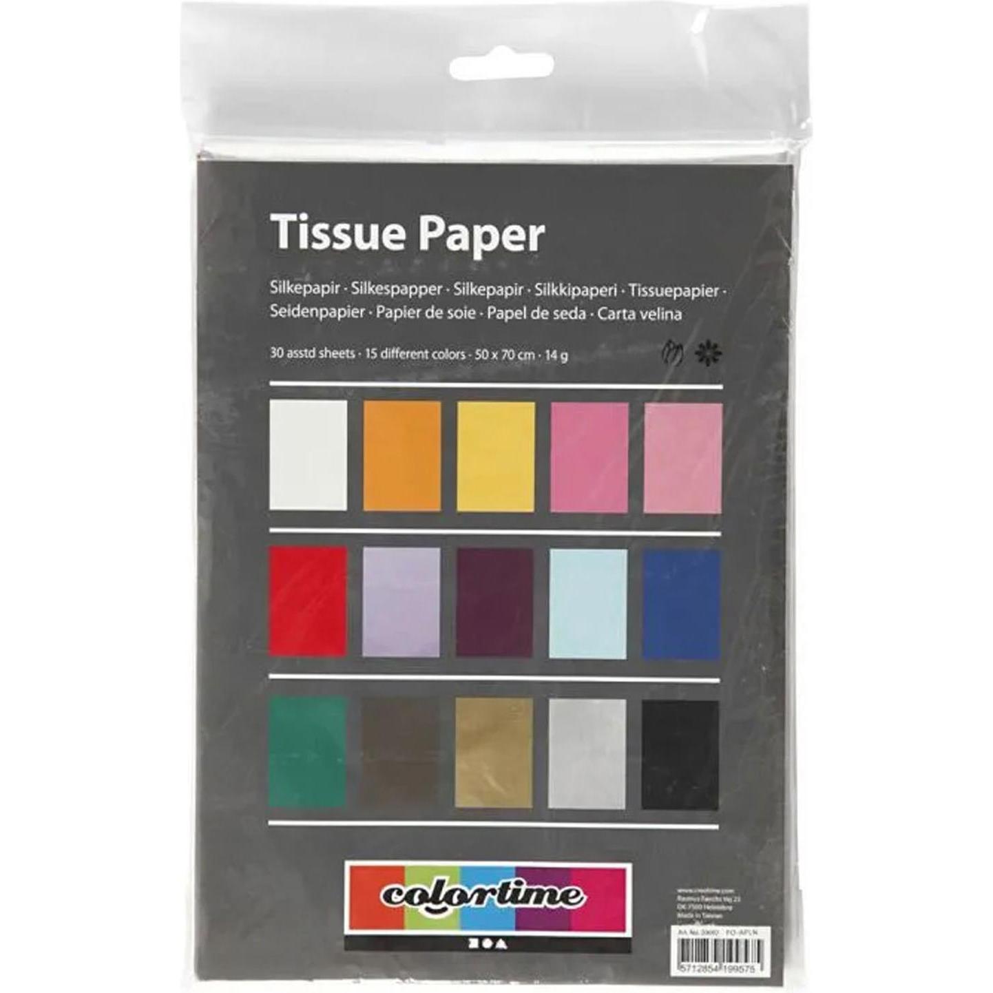 Creativ Company, Bastelpapier, Tissuepapier Gekleurd, 30st. (30 x)