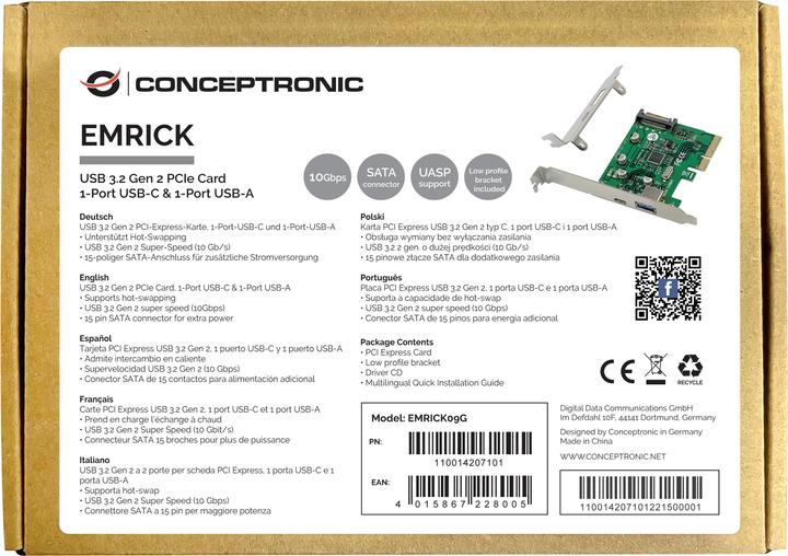 Actual product image Conceptronic PCI Express Card