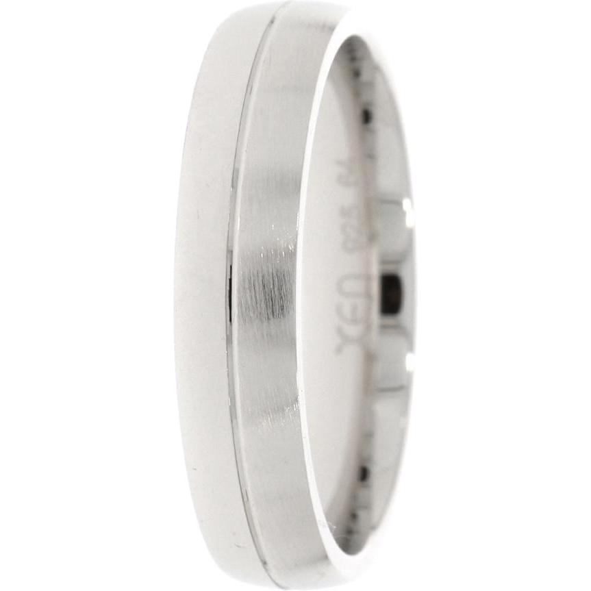 Xen, Ring, Herren Bandring 5 mm breit poliert/mattiert, (68, 925 Silber)