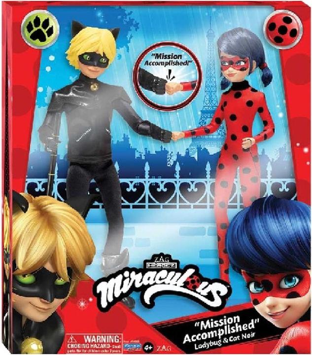 Actual product image Bandai Miraculous Ladybug and Cat Noir