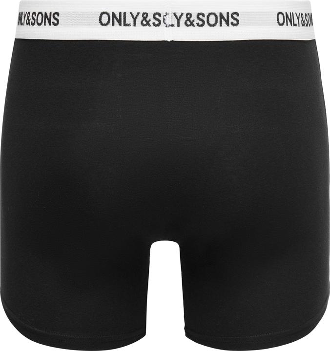 Image du produit Only & Sons Onsfitz Solid Black Boxer 3pack Noos (XS, Lot de 3)