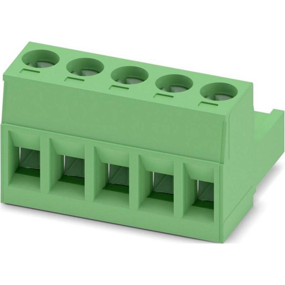 Phoenix Contact Plug-in housing, 5mm pitch, 5 way, Cavo + Spina elettrica, Verde