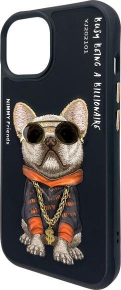 Actual product image Audi Nimmy case iPhone 15 6.1" black Glasses Cool Dog (Apple iPhone 15)