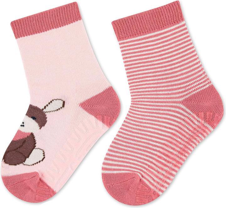 Produktbild Sterntaler Antirutsch-Socken Emmi Girl 2er Set Rosa Gr. 23/24 (2er Pack, 24)