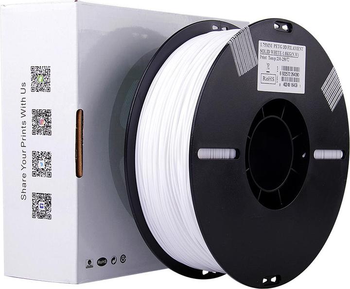 Produktbild eSUN Solid White (PETG, 1.75 mm, 1000 g, Weiss)