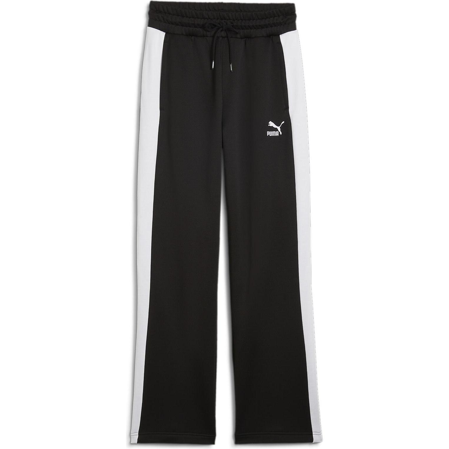 Puma, Damen, Sporthose, ICONIC T7 Straight Leg Track Pants PT (L), Schwarz, L