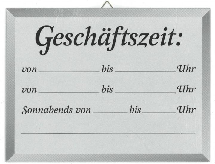 Contacto Panneau HEURES D'ACTIVITÉ