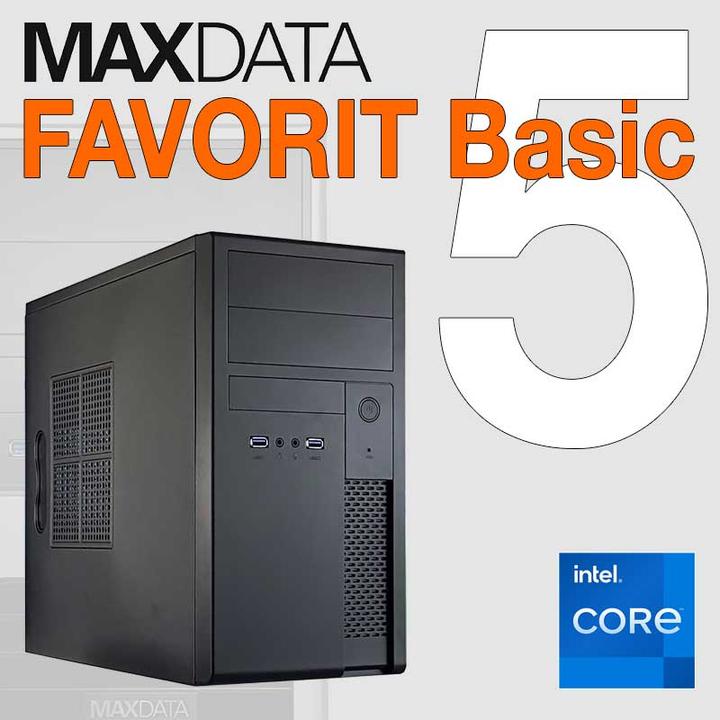 Productafbeelding Maxdata Favorit Basic XT i5-12400 16G 500G noOS (500 GB, 16 GB)