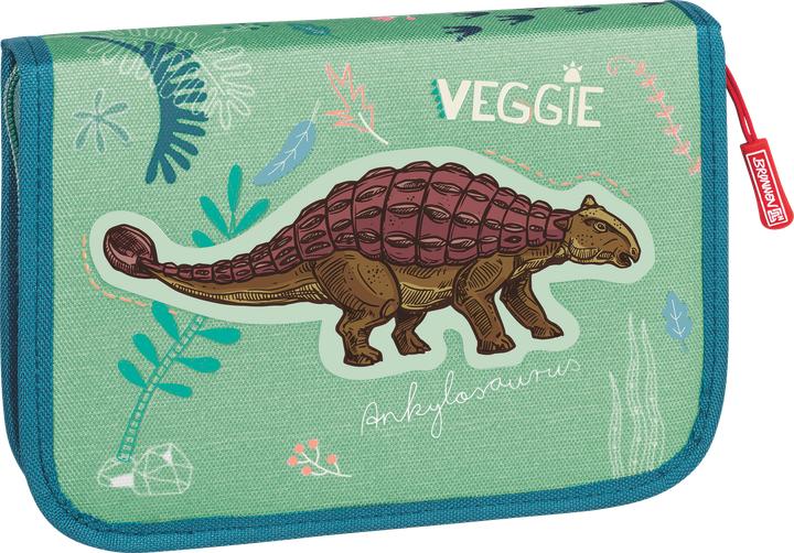 Actual product image Brunnen Pupil's case 2 flaps dinosaur