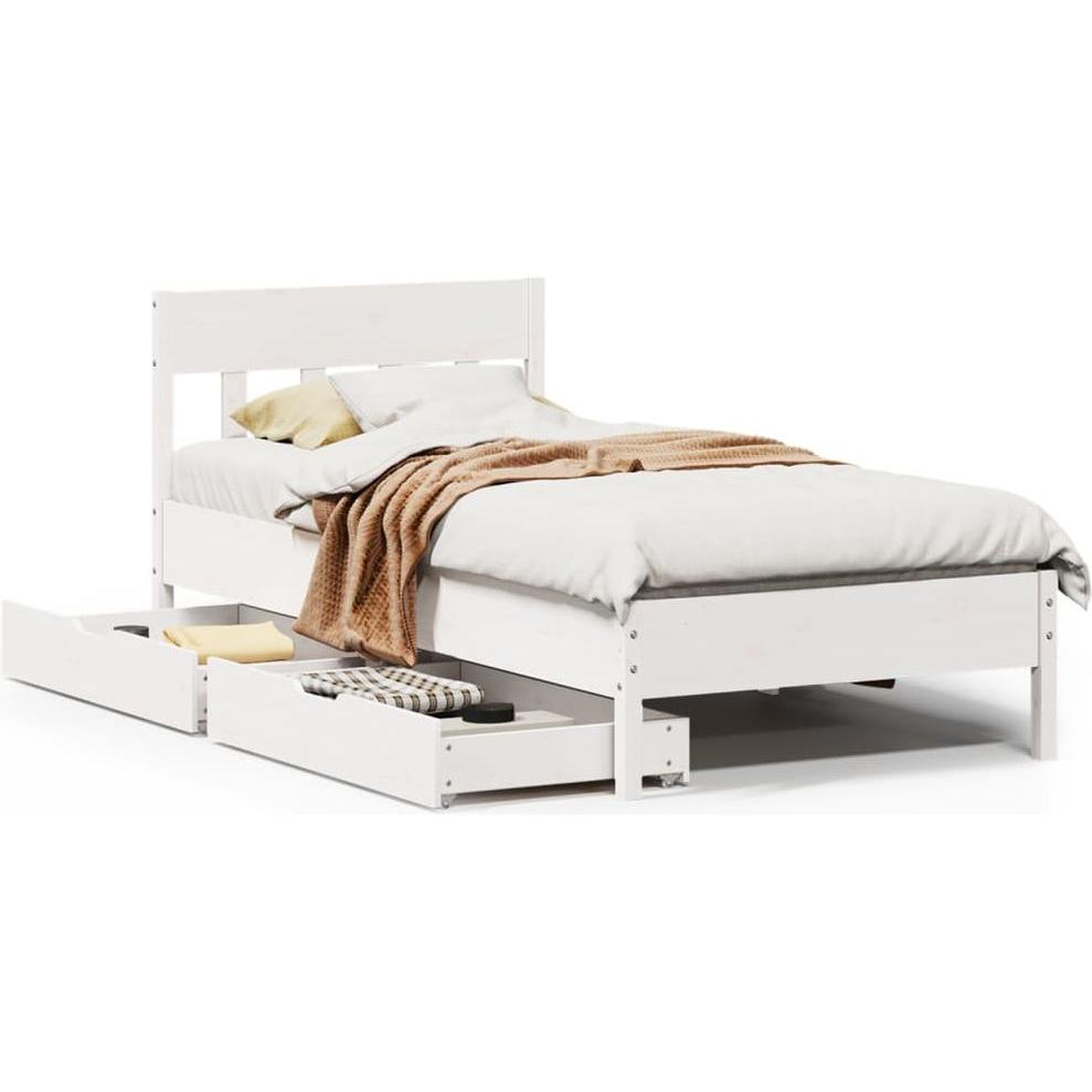 VidaXL, Bett, Bett ohne Matratze (75 x 190 cm)