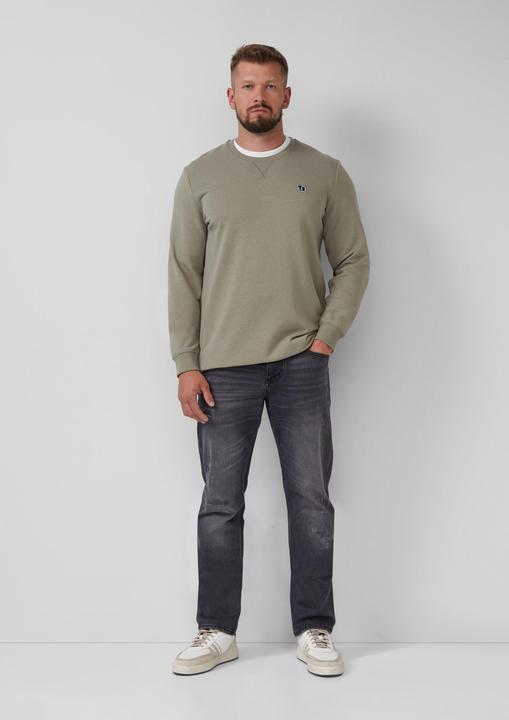 Produktbild s.Oliver Sweatshirt Sweatshirt aus Baumwollmix mit Crew Neck (XXL)