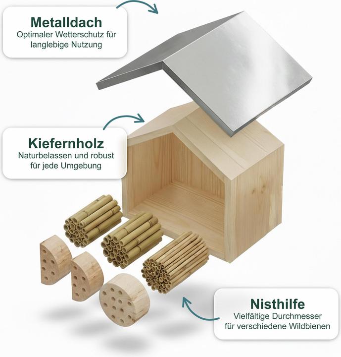 Actual product image Relaxdays bee box (Wild bees)