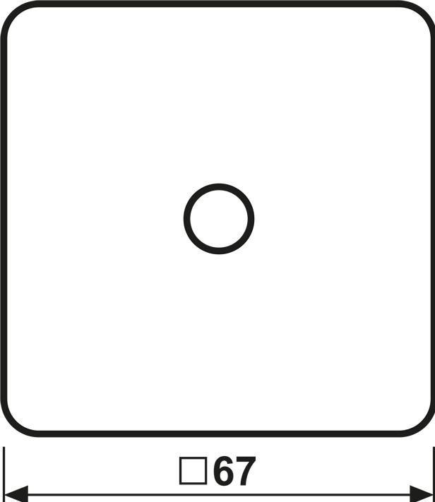 Actual product image JUNG Central plate CD aws glz Klemmbef CD594-9WW