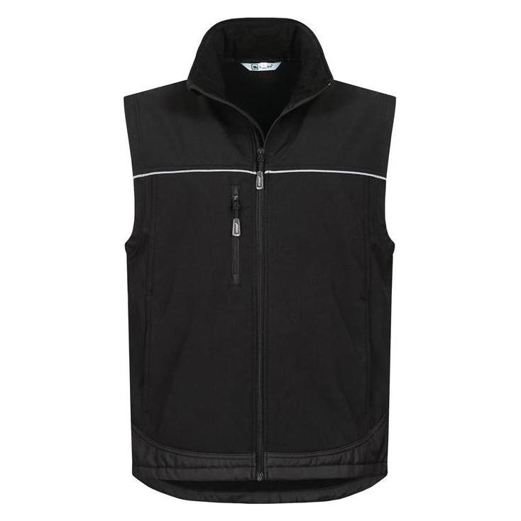 BRW, Hommes, Gilet, Veste Softshell, Noir, (XL)